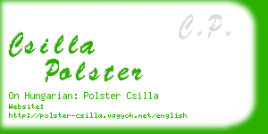 csilla polster business card